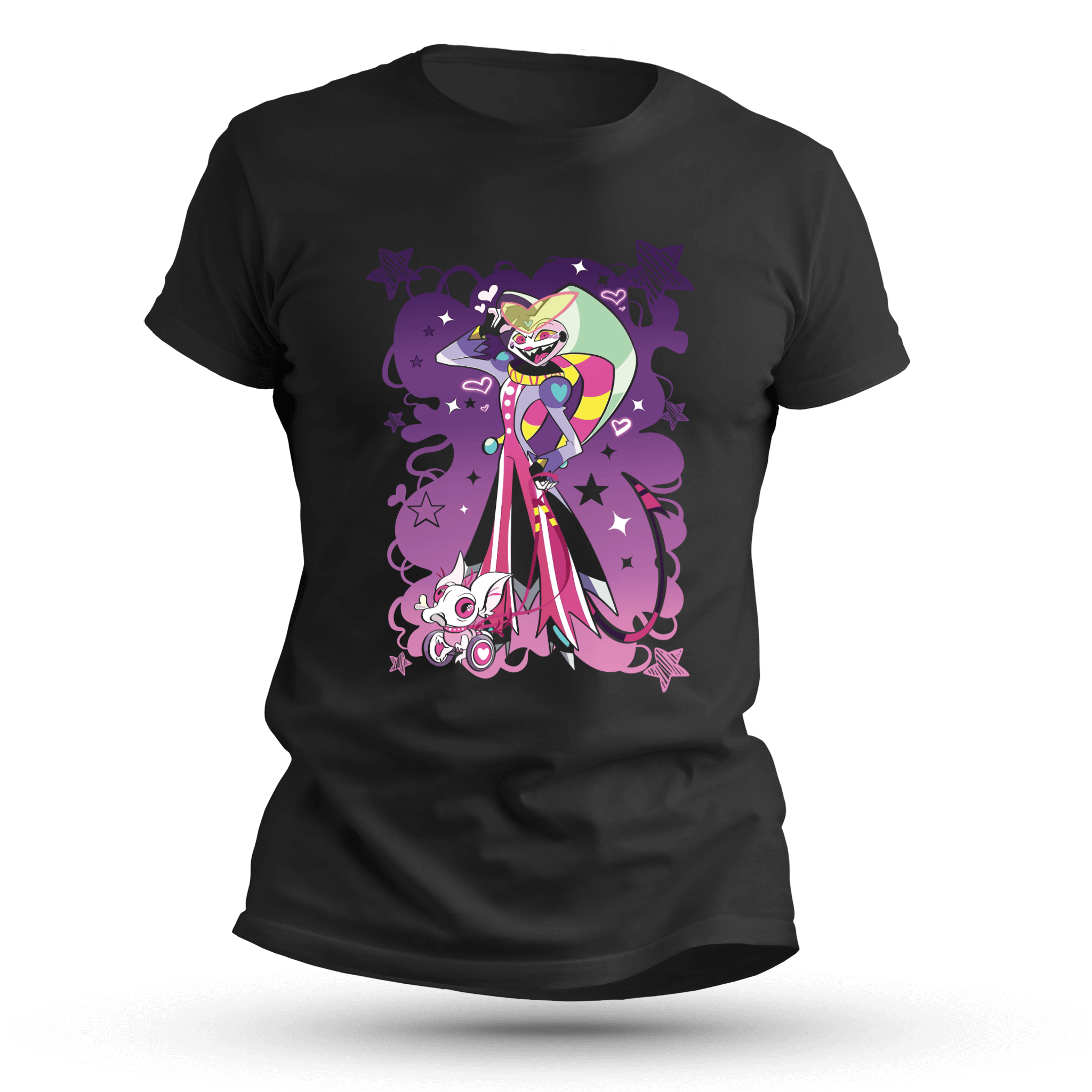 Playful Demon Jester T-Shirt | Anime Chaos Tee – Artistic Flavorz