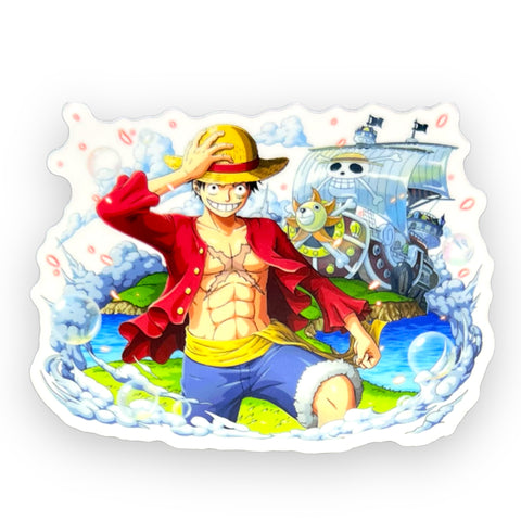 Anime Hat Guy with Ship Sticker (#551) - Artistic Flavorz