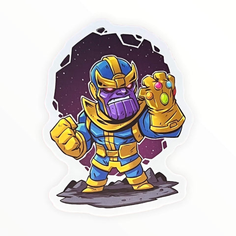Angry Purple Man Sticker (#369) - Artistic Flavorz
