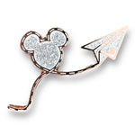 It All Started with a Mouse Enamel Pin | Rose Gold/Silver Glitter - Artistic Flavorz