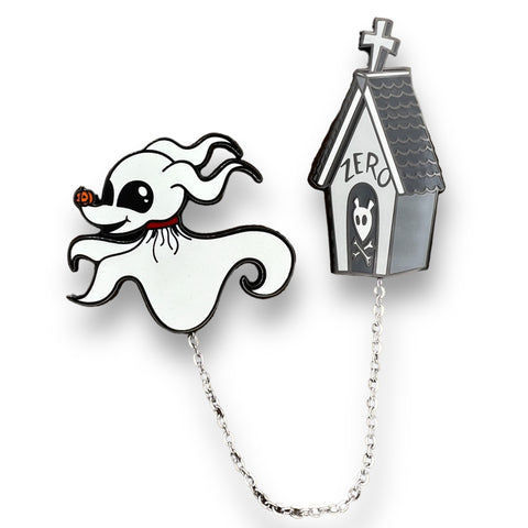 Ghost Dog (Glow) Double Enamel Pin Set