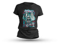 Schwarzes V-Singer-T-Shirt