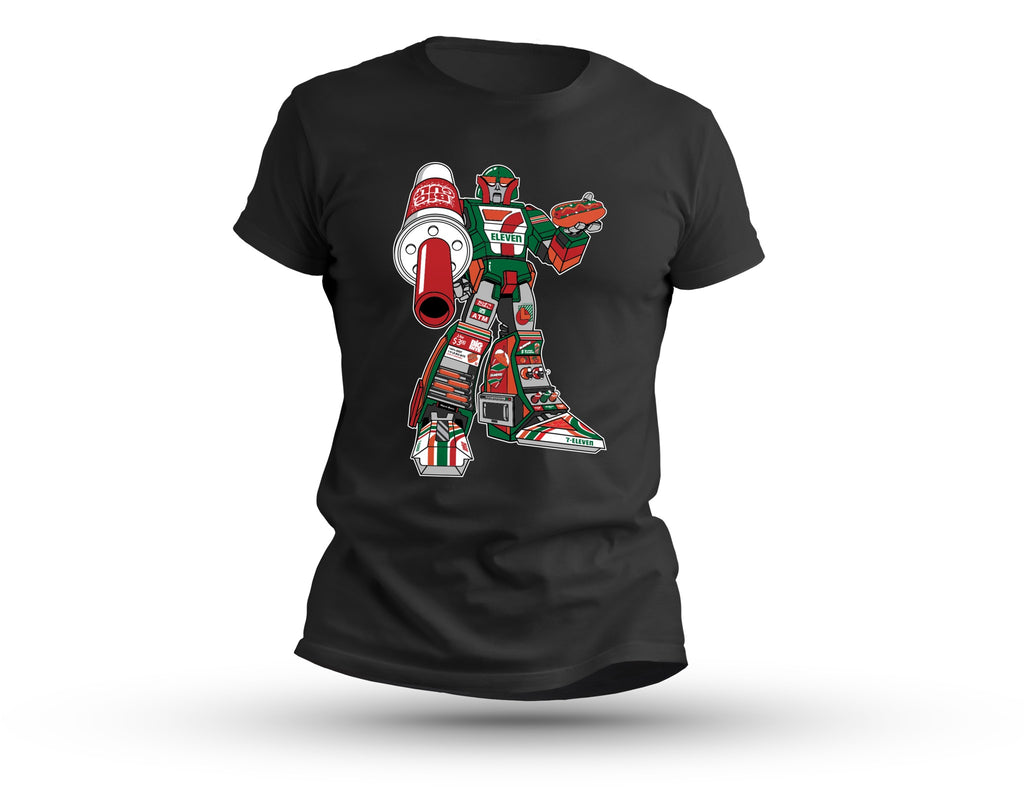 Camiseta negra 7tron