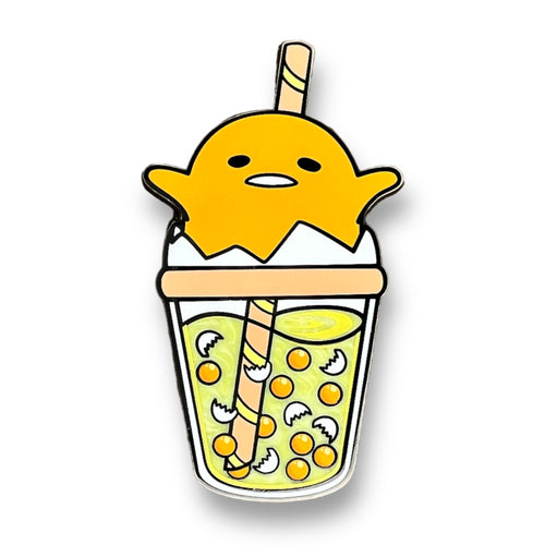 Cute Egg Boba Enamel Pin - Artistic Flavorz
