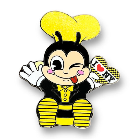 Taxi Bee - Glitter NY Enamel Pin