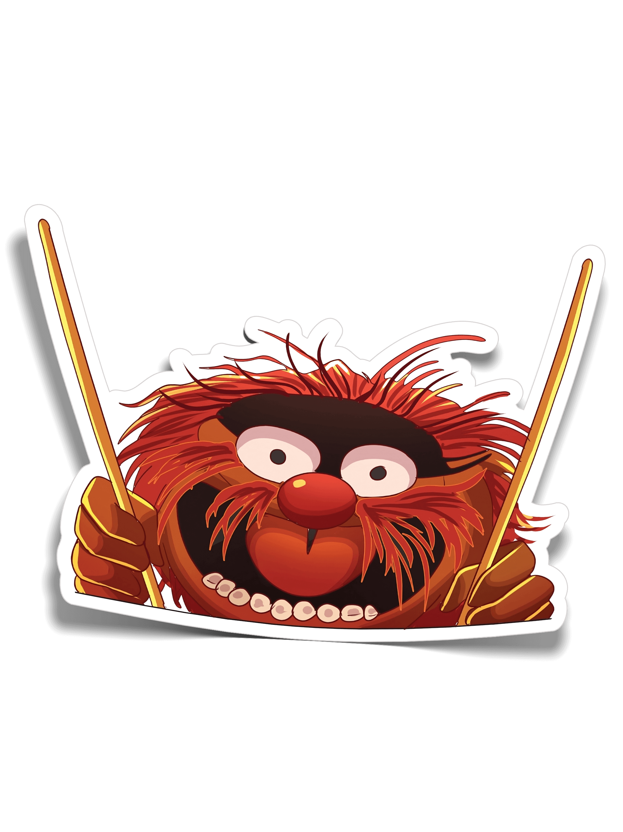 Animal Peeker Sticker (#1255) - Artistic Flavorz