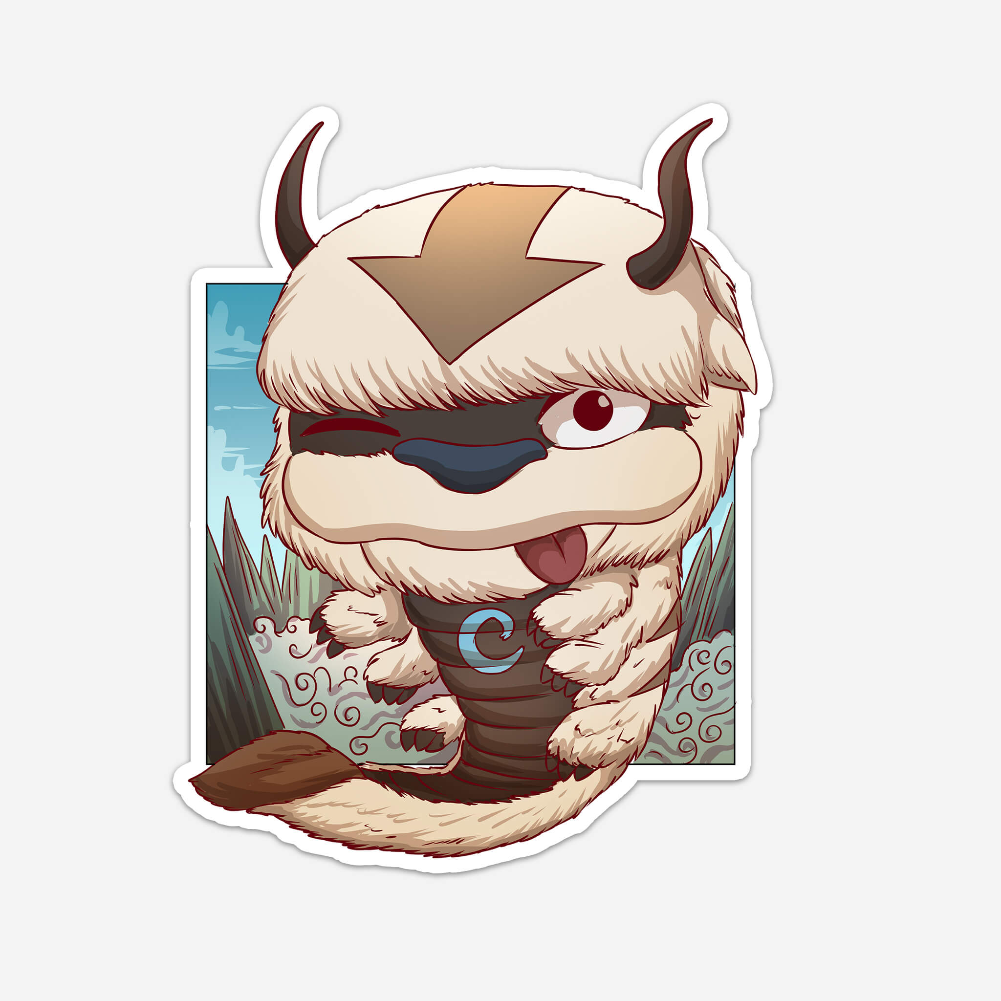 Air Nomad Best Animal Friend Sticker (#798) - Artistic Flavorz