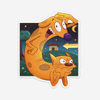 Kitty Doggie Sticker (#792) - Artistic Flavorz