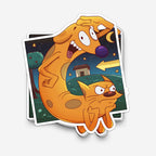 Kitty Doggie Sticker (#792) - Artistic Flavorz