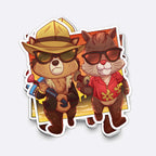 Chipmunk Best Buddies Sticker (#785) - Artistic Flavorz