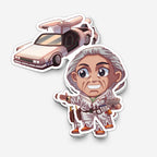 Delorean Doc Sticker (#1204) - Artistic Flavorz