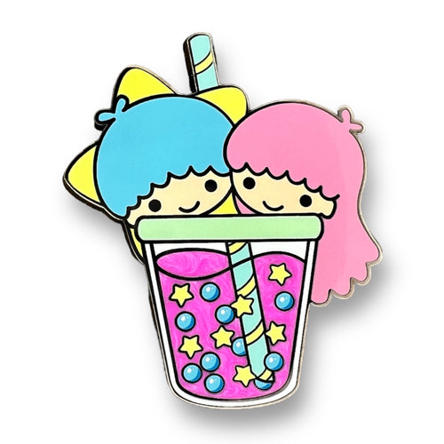 Cute Twins Boba Enamel Pin - Artistic Flavorz