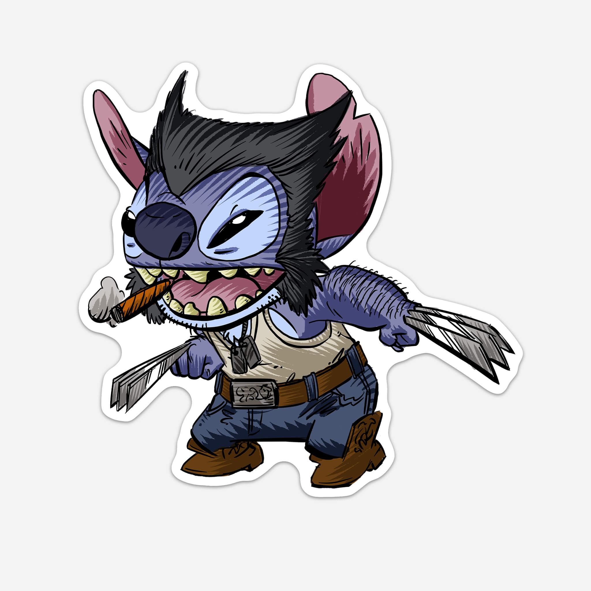 Favorite Experiment Claw Hands Sticker (#958) - Artistic Flavorz