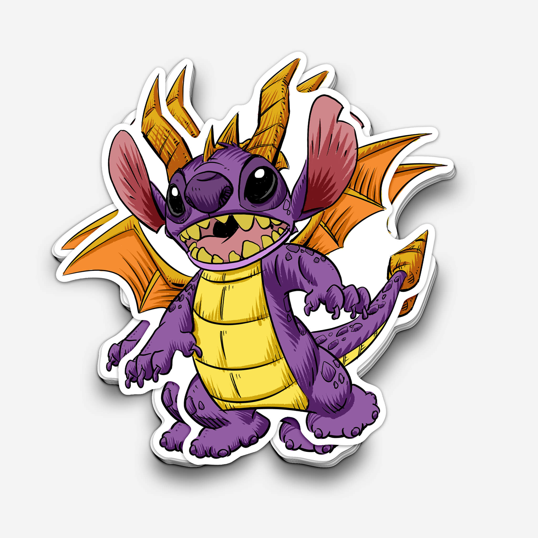 Favorite Experiment Purple Dragon Sticker (#1145) - Artistic Flavorz