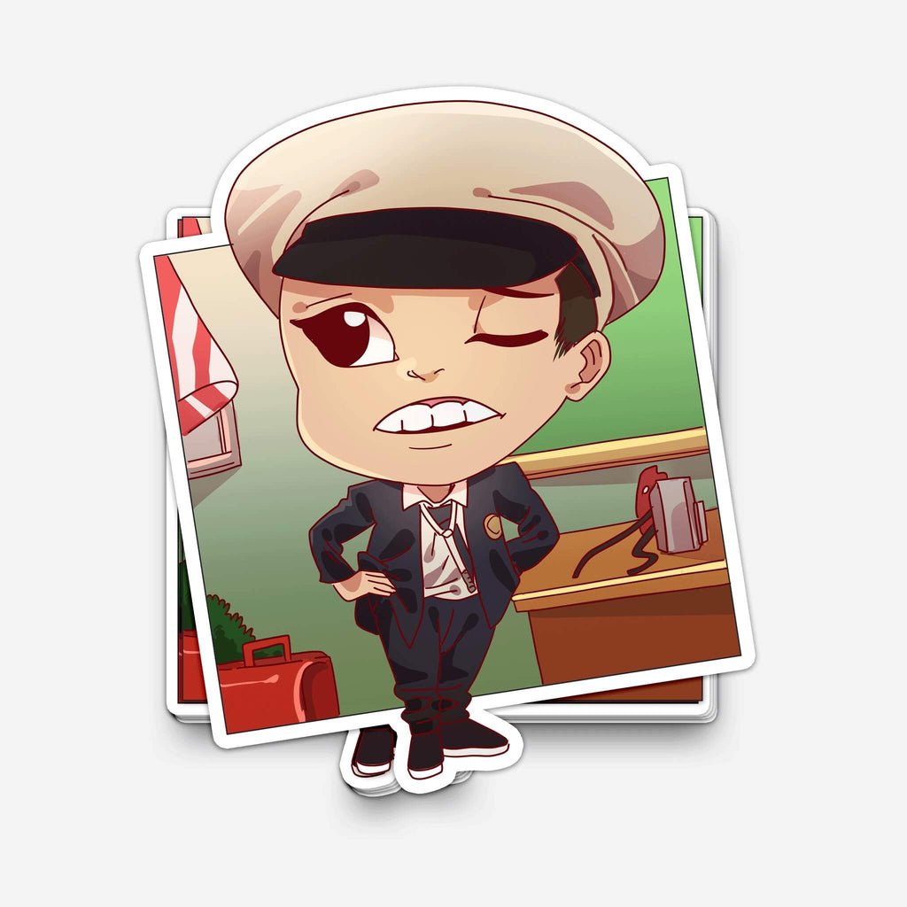 Funny Fireman Sticker (#880) - Artistic Flavorz