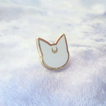 White Sailor Kitty Mini Enamel Pin - Artistic Flavorz