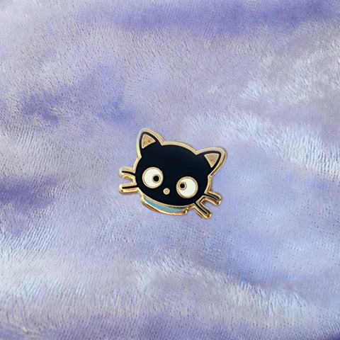 Black Cat Mini Enamel Pin - Artistic Flavorz