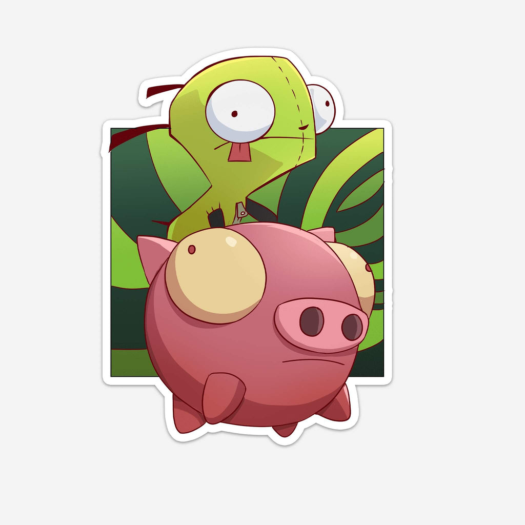 Alien Robot Dog Sticker (#818) - Artistic Flavorz