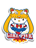 Girl Pwr Sailor Kitty Sticker (#1628) - Artistic Flavorz