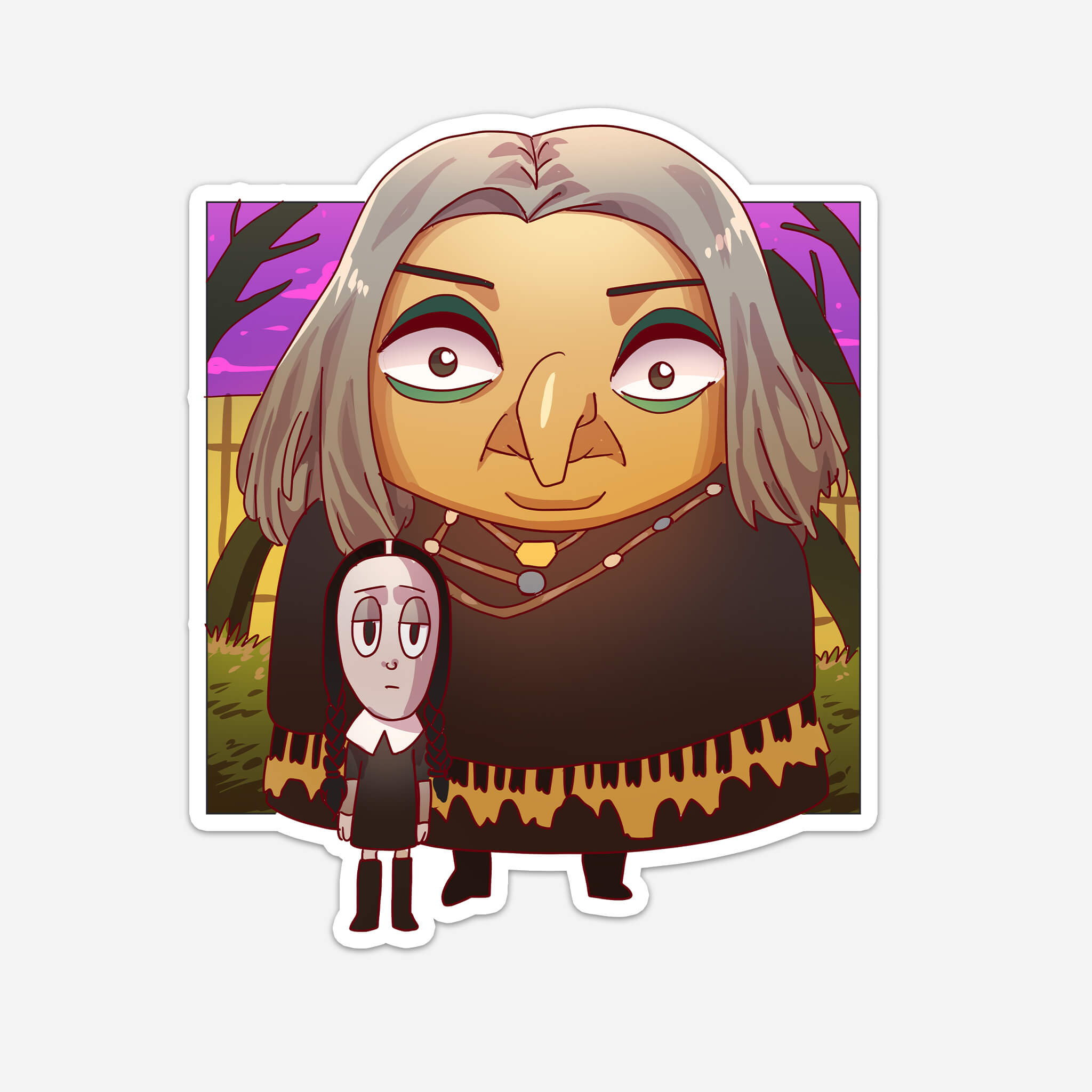Dark Family Grandma Sticker (#930) - Artistic Flavorz