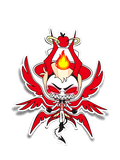 HH King of Hell Angry Sticker (#1299) - Artistic Flavorz
