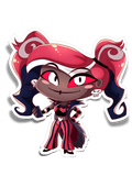 HH V Heart Girl Sticker (#1643) - Artistic Flavorz