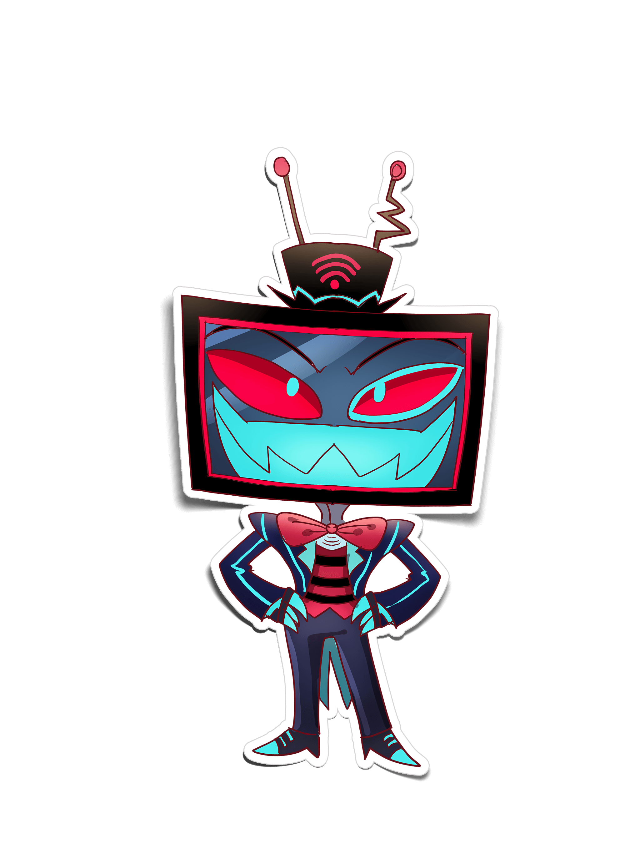 HH V TV Sticker (#1604) - Artistic Flavorz