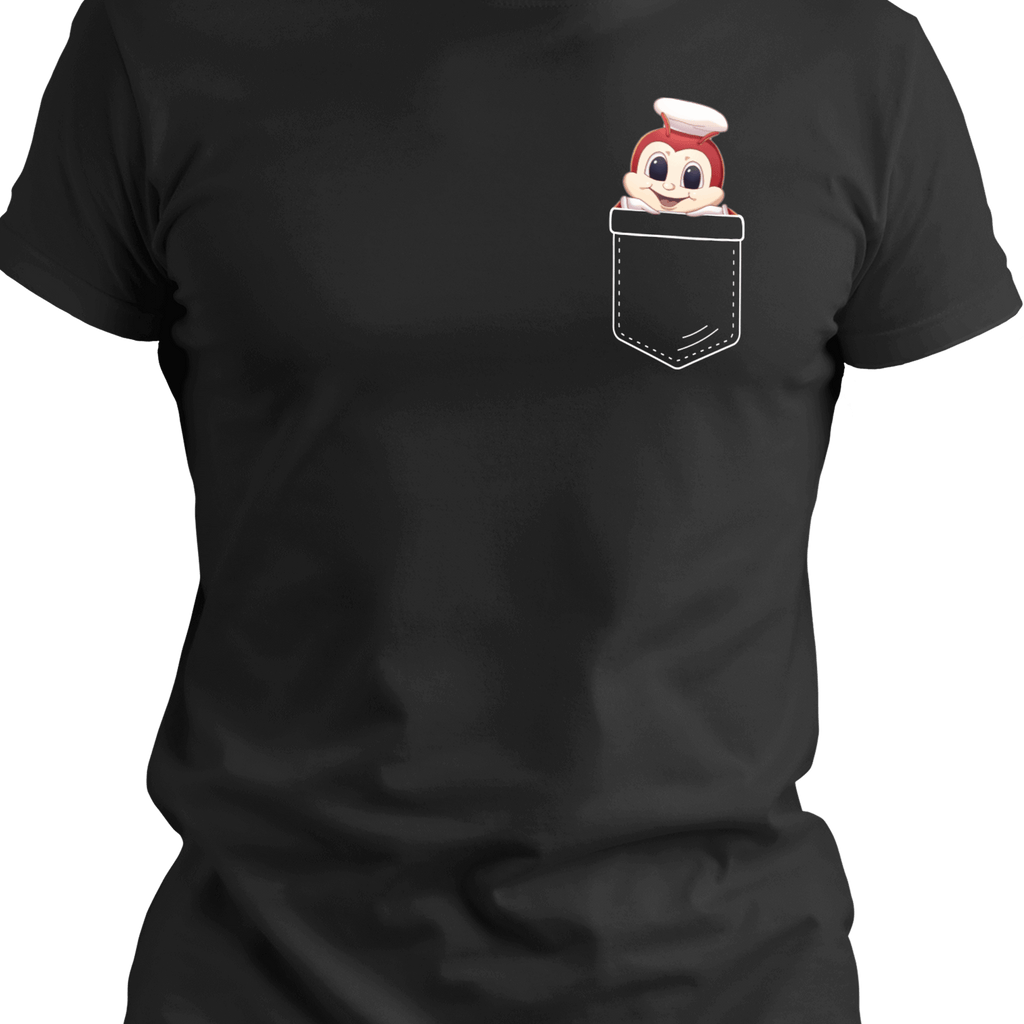 Happy Bee Pocket T-Shirt | Filipino Fast Food Mascot Tee | Pinoy Culture Apparel