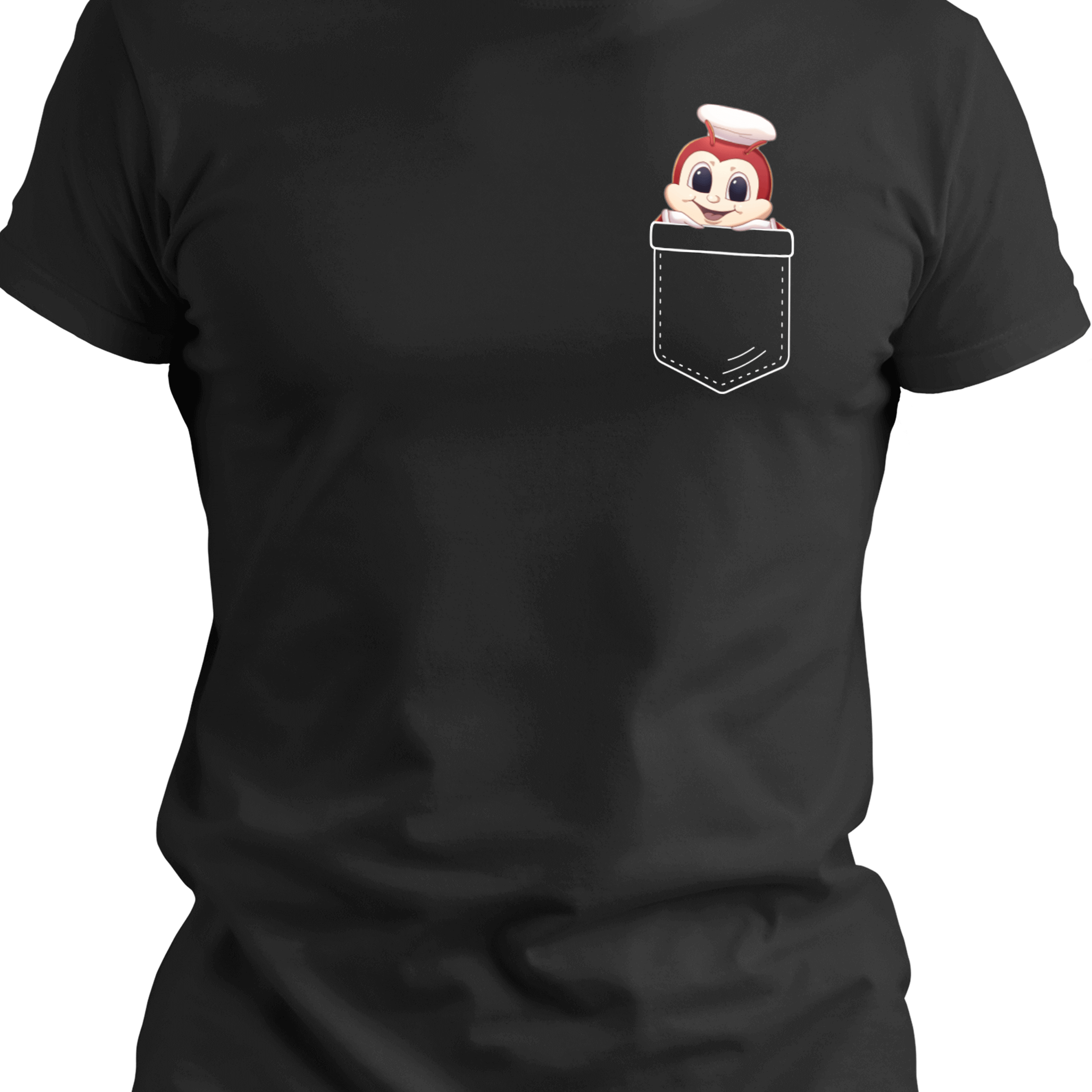 Happy Bee Pocket T-Shirt | Filipino Fast Food Mascot Tee | Pinoy Culture Apparel