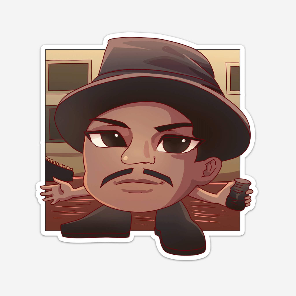 Funny Detective Sticker (#879) - Artistic Flavorz