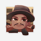 Funny Detective Sticker (#879) - Artistic Flavorz