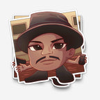 Funny Detective Sticker (#879) - Artistic Flavorz