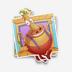 Cow Friend Sticker (#877) - Artistic Flavorz