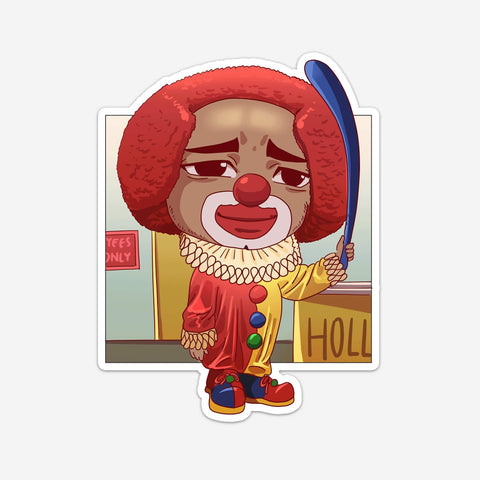 Funny Clown Sticker (#878)