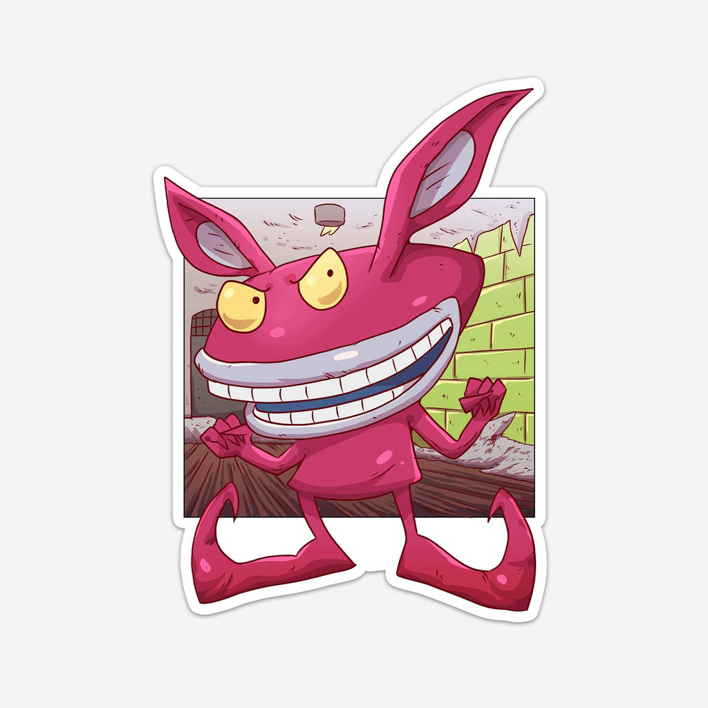 Purple Monster Sticker (#791) - Artistic Flavorz