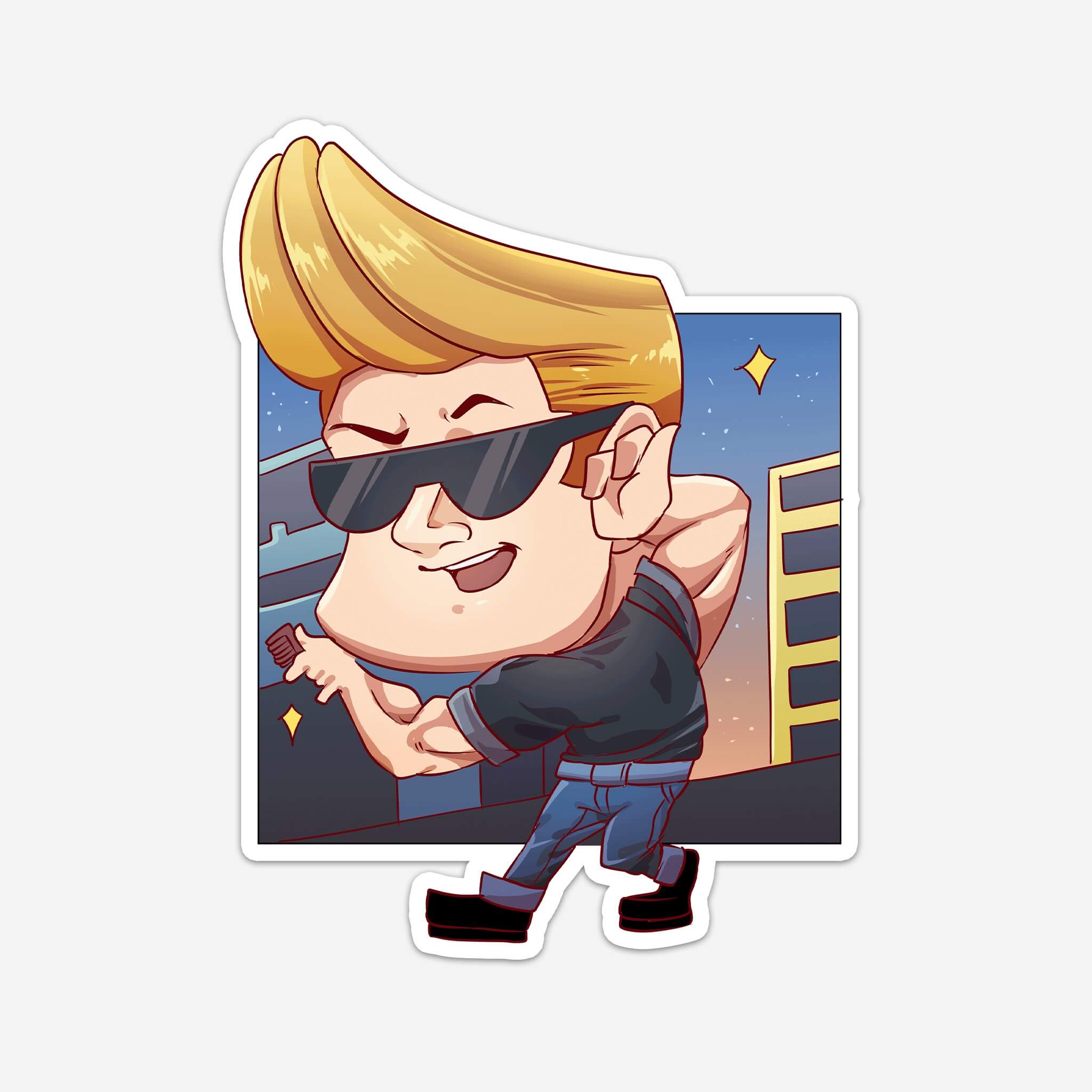 Cool Guy Sticker (#788) - Artistic Flavorz
