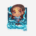 Water Girl Sticker (#799) - Artistic Flavorz