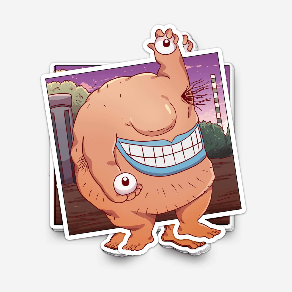 Hairy Monster Sticker (#790) - Artistic Flavorz