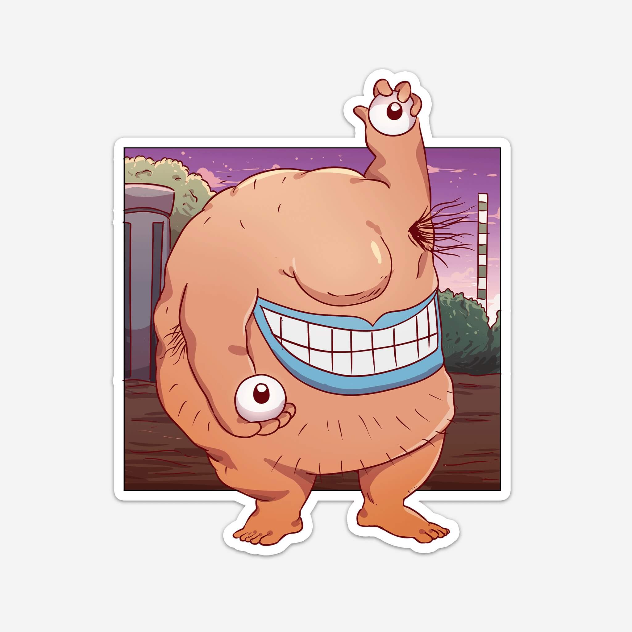 Hairy Monster Sticker (#790) - Artistic Flavorz