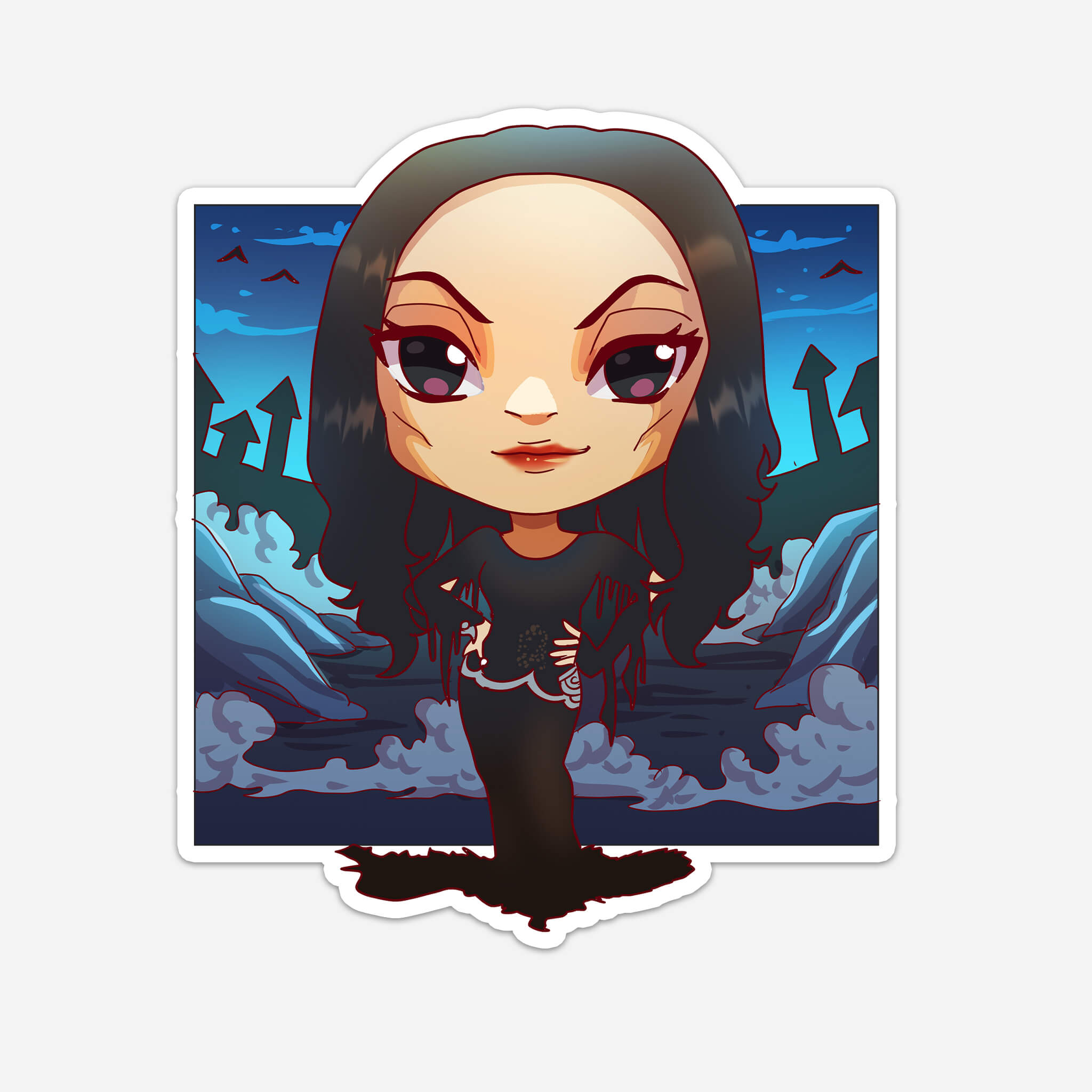 Dark Family Mom Sticker (#928) - Artistic Flavorz