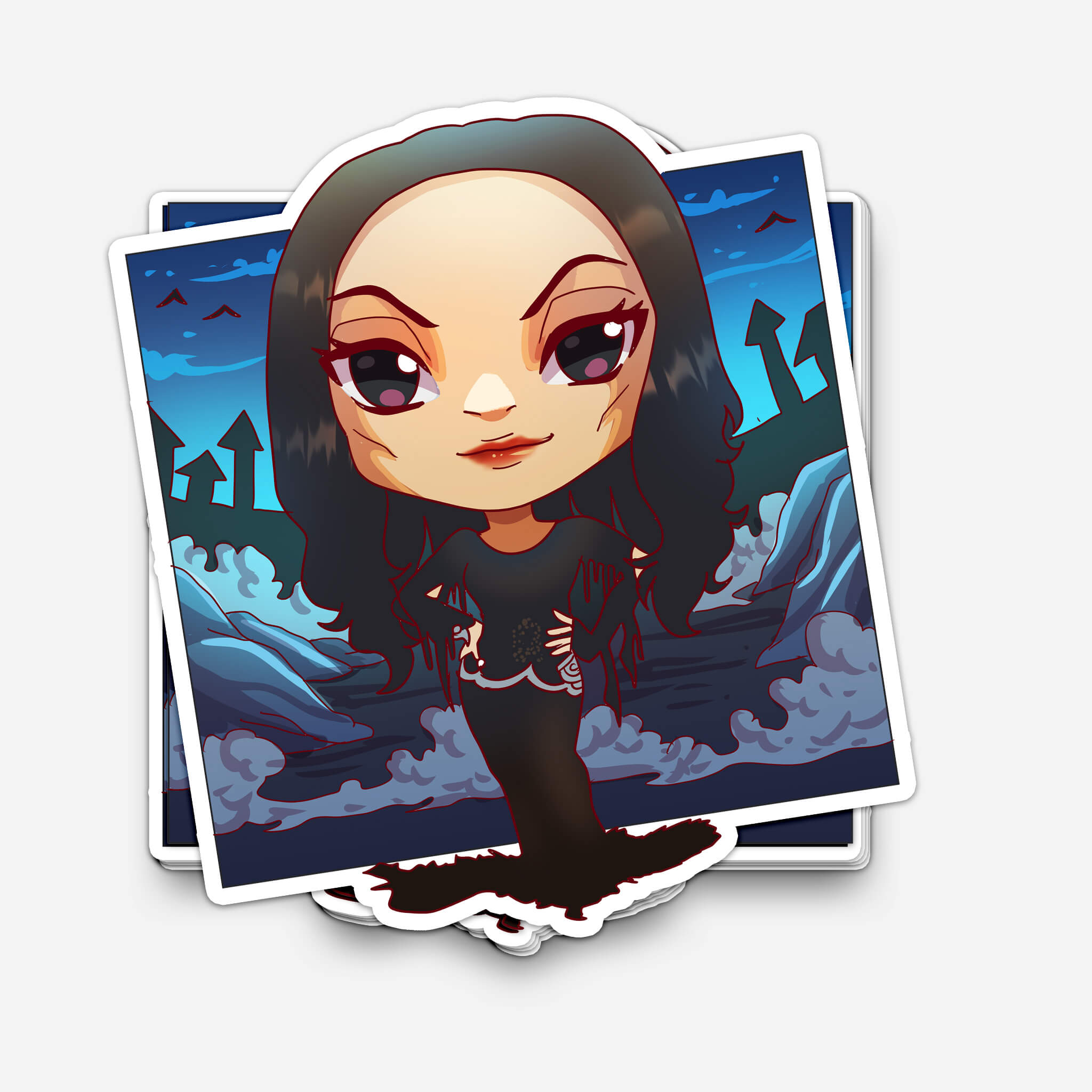 Dark Family Mom Sticker (#928) - Artistic Flavorz