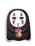 Faceless Drinking Boba Sticker (#1598) - Artistic Flavorz