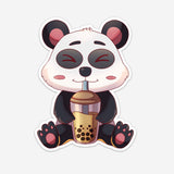 Panda Drinking Boba Sticker (#1190) - Artistic Flavorz