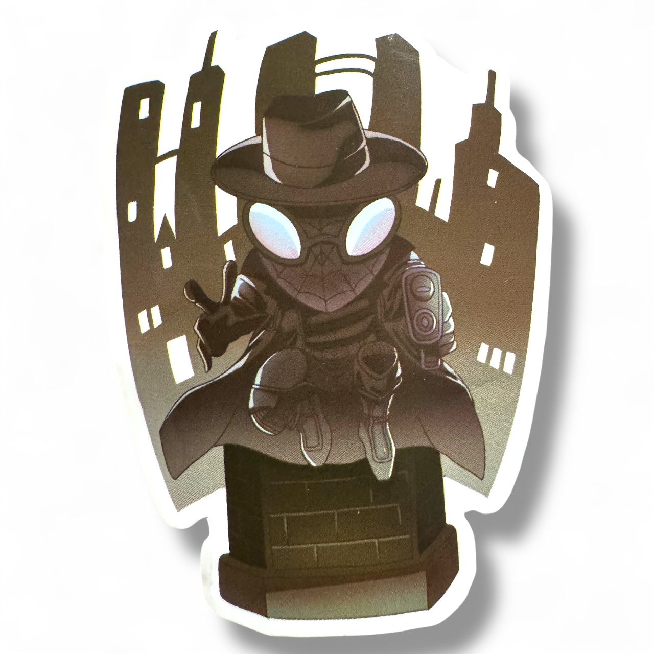 Schwarzer Alien-Goo-Aufkleber (#345)