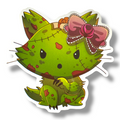 Pegatina de gatito zombi (#1241)