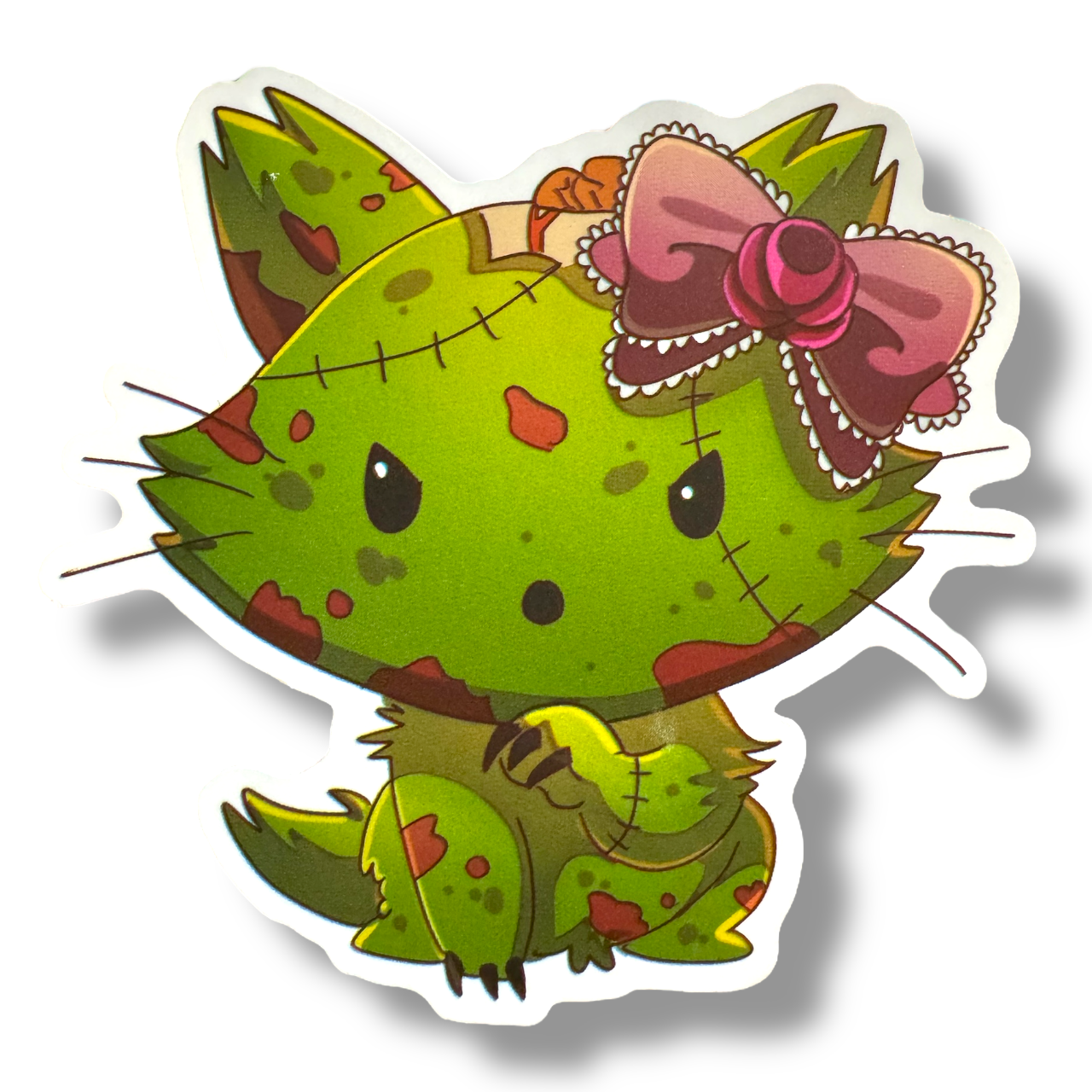 Pegatina de gatito zombi (#1241)