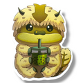 Pegatina Air Buddy Drinking Boba (#1259)