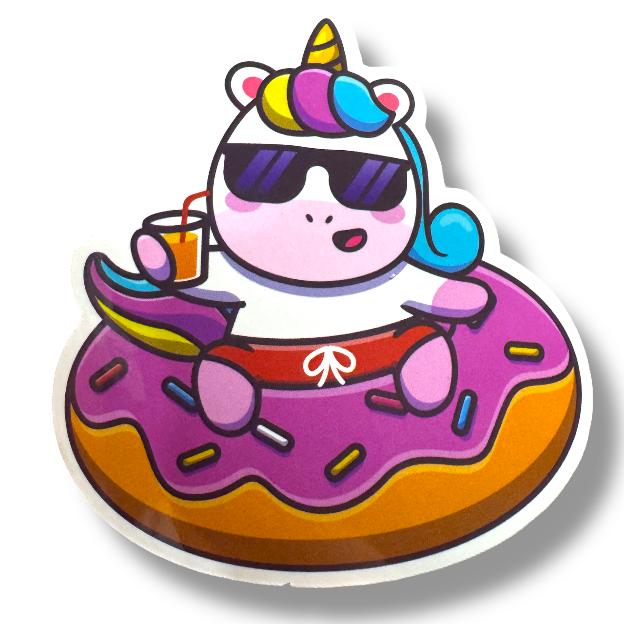 Donut-Einhorn-Aufkleber (#726)