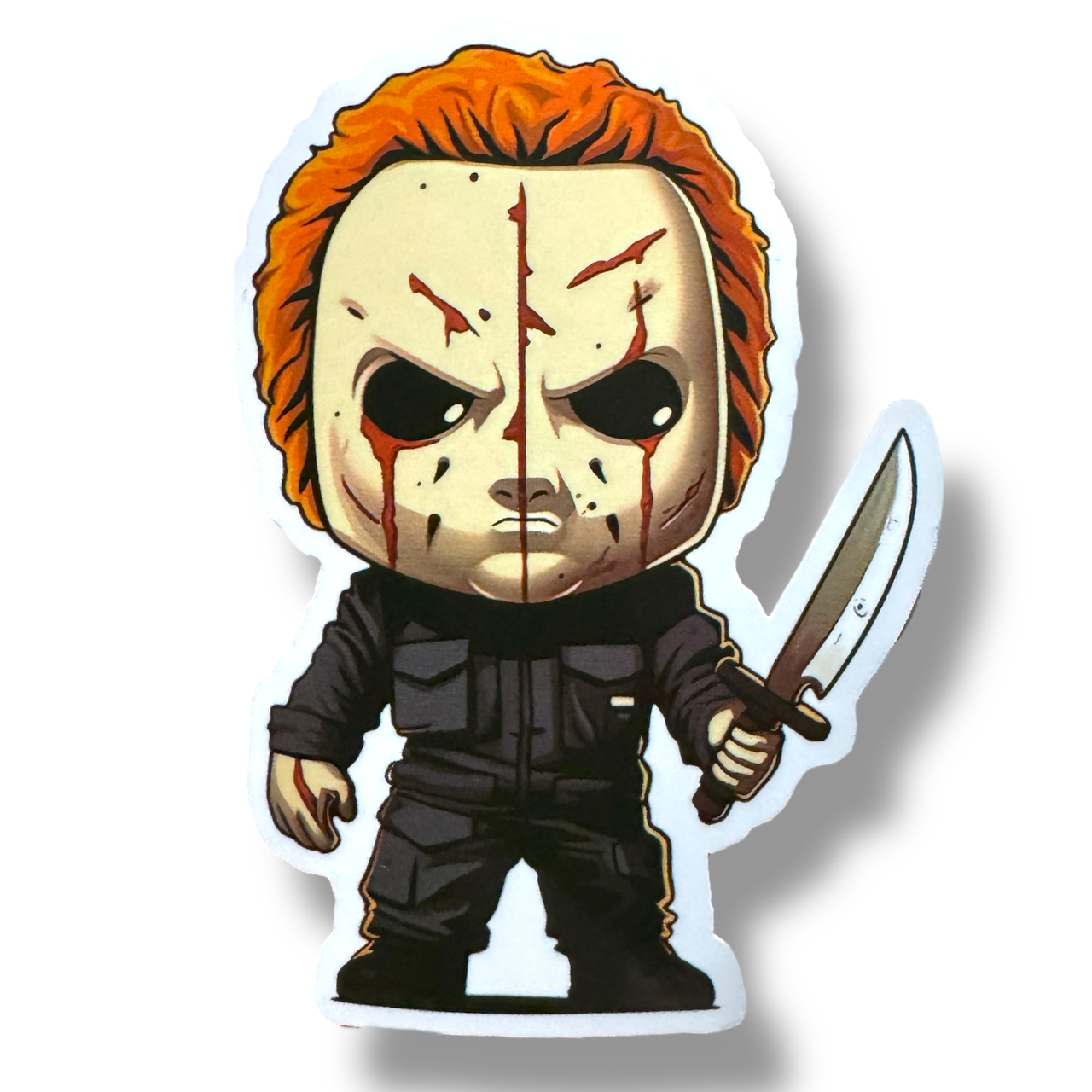 Horror Cutie: Maskierter Herzaufkleber (#310)