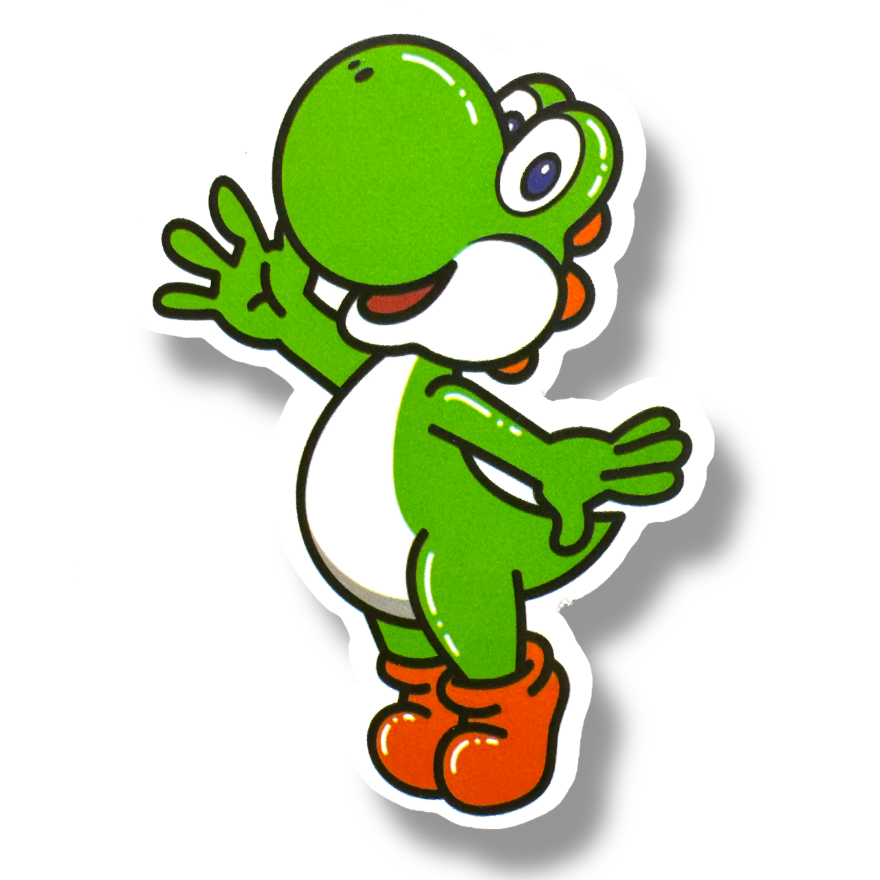 Lindo adhesivo de dinosaurio verde (#545)